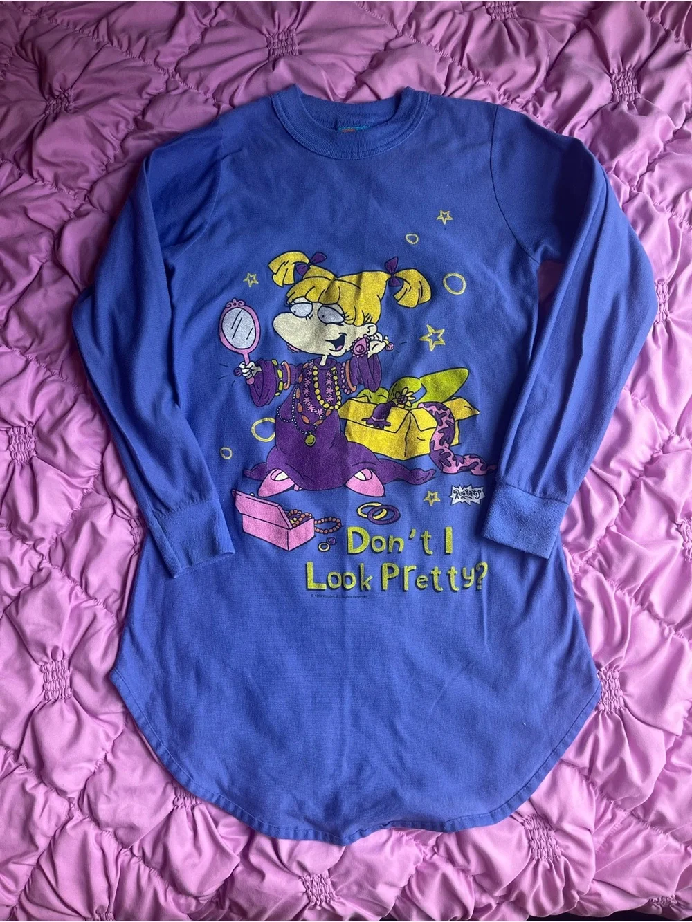 Vintage 90s Nickelodeon Rugrats Girls Nightgown — Size L!!